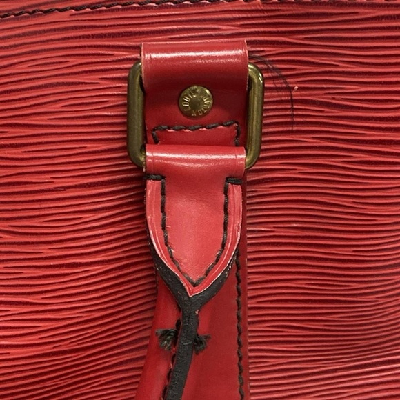 Authentic Louis Vuitton Castilian Red Epi keepall 45 travel unisex duffle bag - Picture 15 of 16